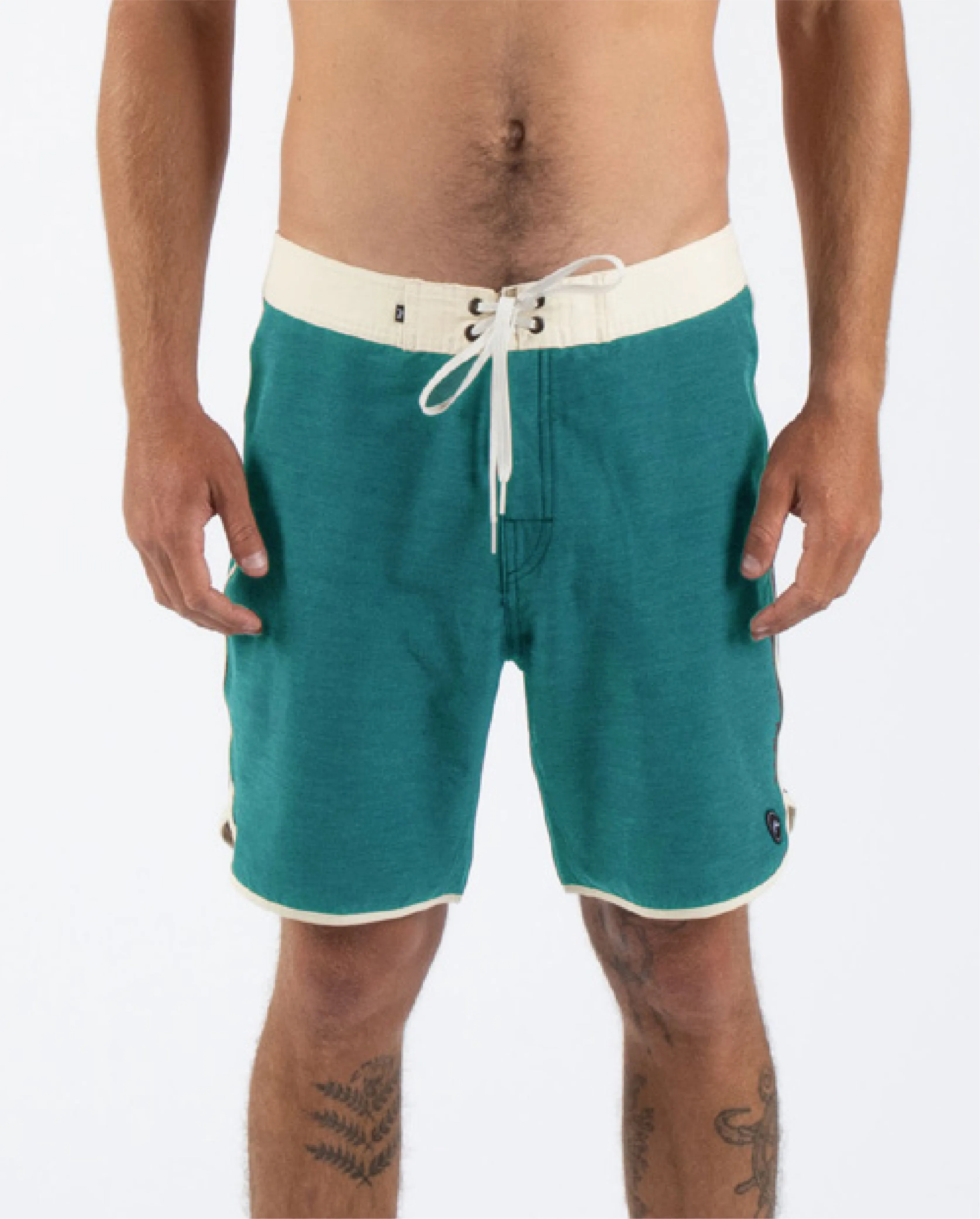 Rusty USA Base 18 Scallop Fixed Waist Boardshort