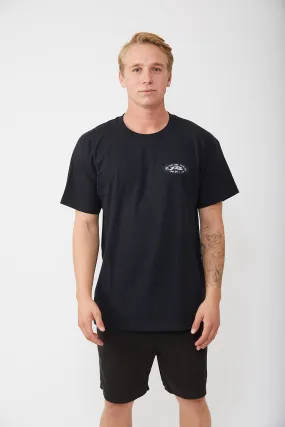 Rusty USA Mr Purp Ss Tee BLACK