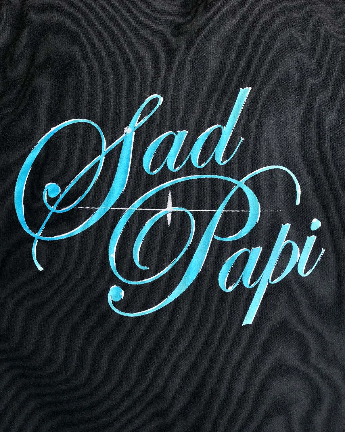 Sad Papi Short Sleeve Buffalo T-Shirt - Black