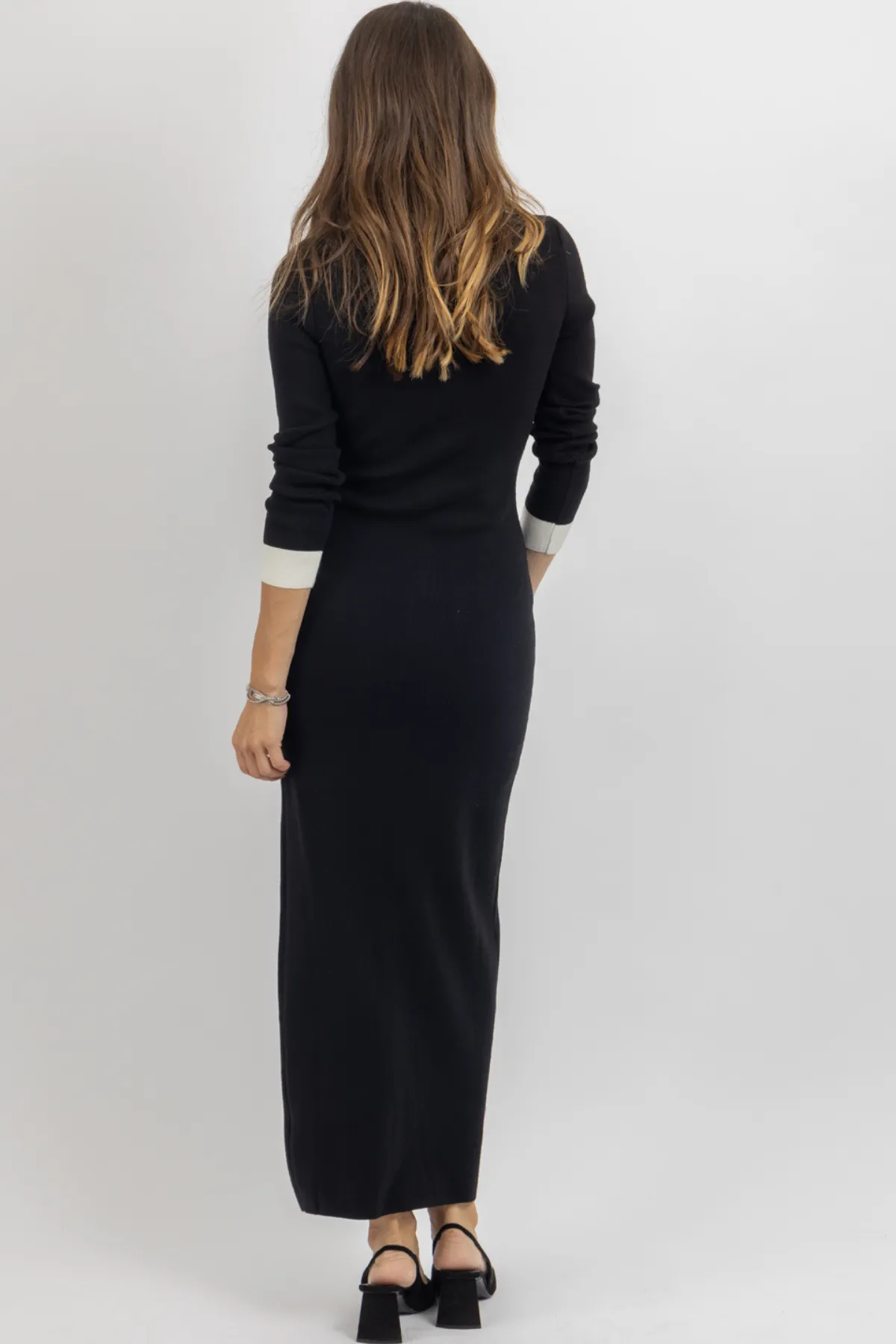 SASHA CONTRAST SWEATER DRESS