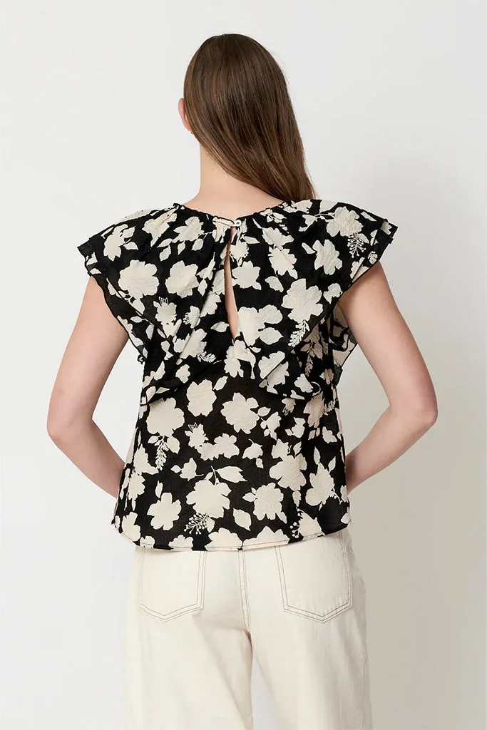 SECULAR - Ruby Shirt - Black Floral