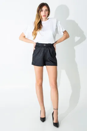 Shorts in raso jacquard