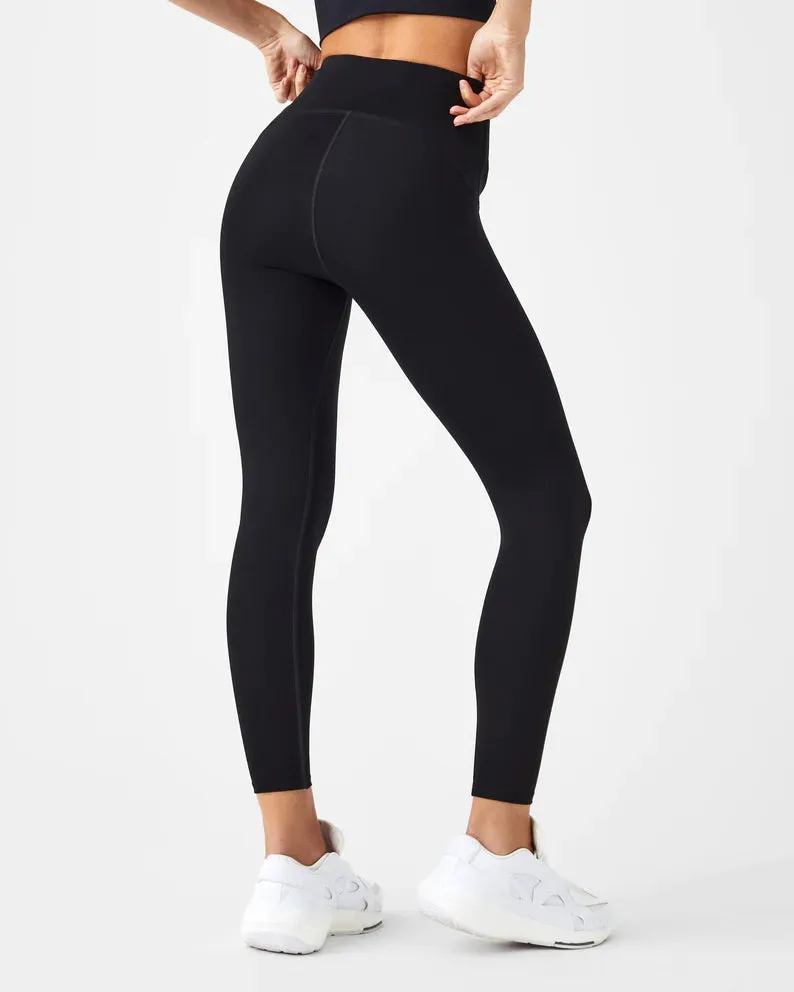 Spanx Booty Boost Active 7/8 Very Black Leggings