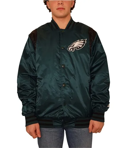 Starter Mens Philadelphia Eagles Varsity Jacket, TW1