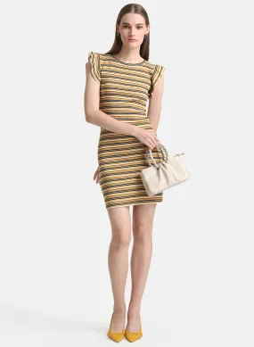 Striped Jersey Mini Dress