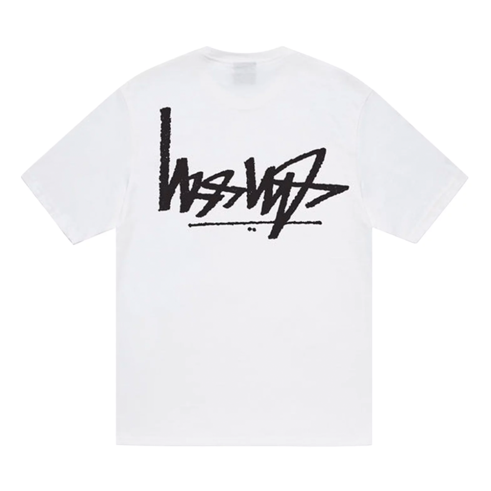 Stussy Flipped Logo Tee 'White'