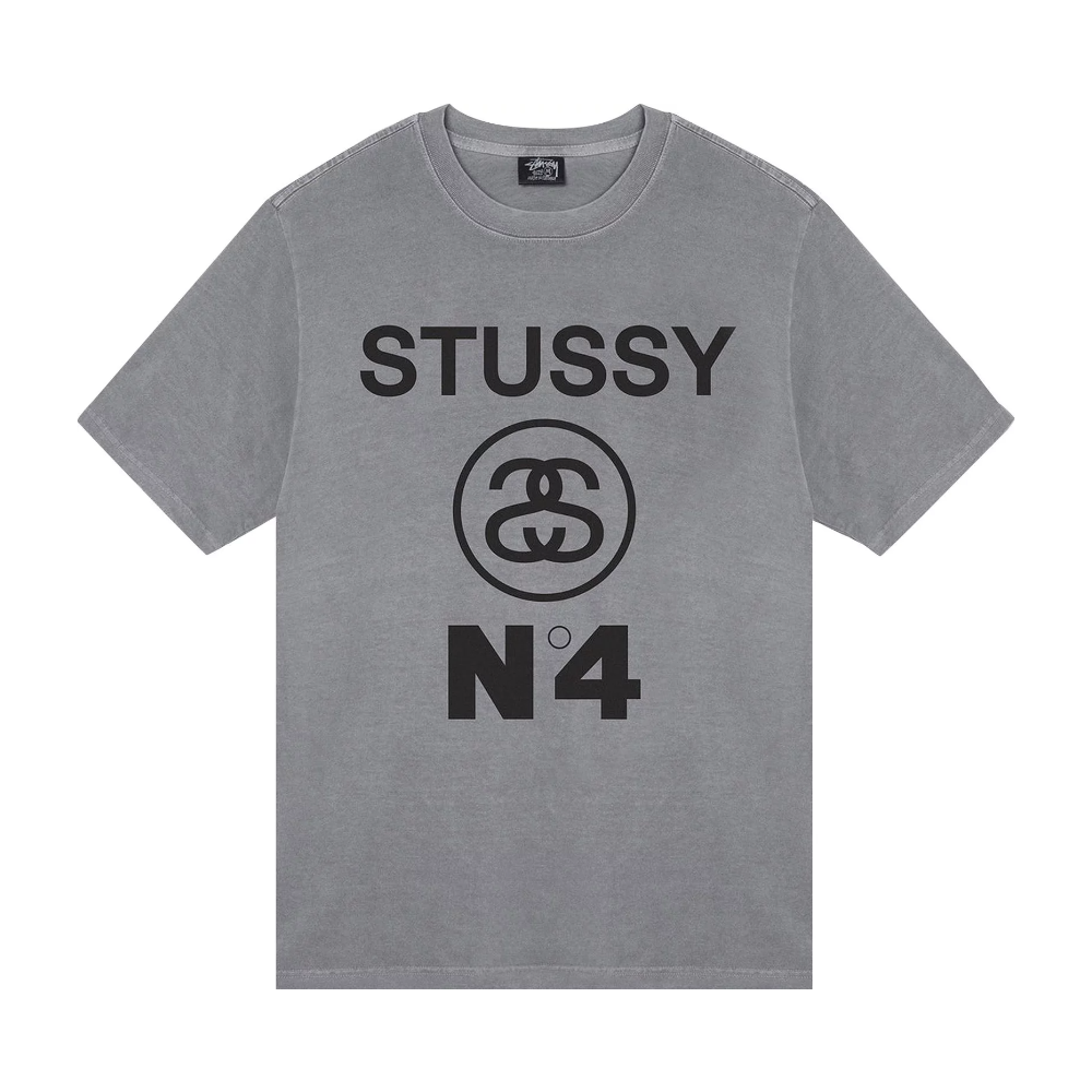 Stussy No. 4 Pigment Dyed Tee 'Grey'