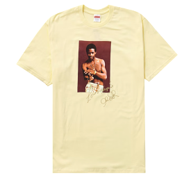 Supreme Al Green Tee Pale Yellow