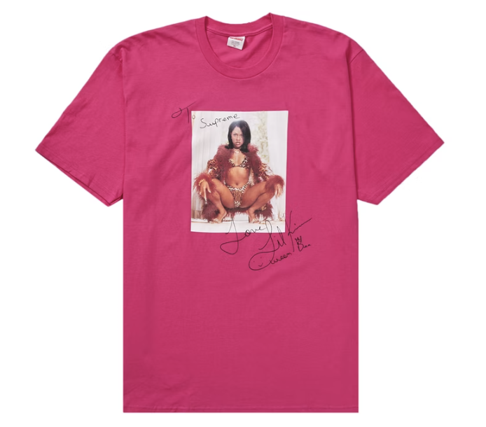 Supreme Lil Kim Tee Pink