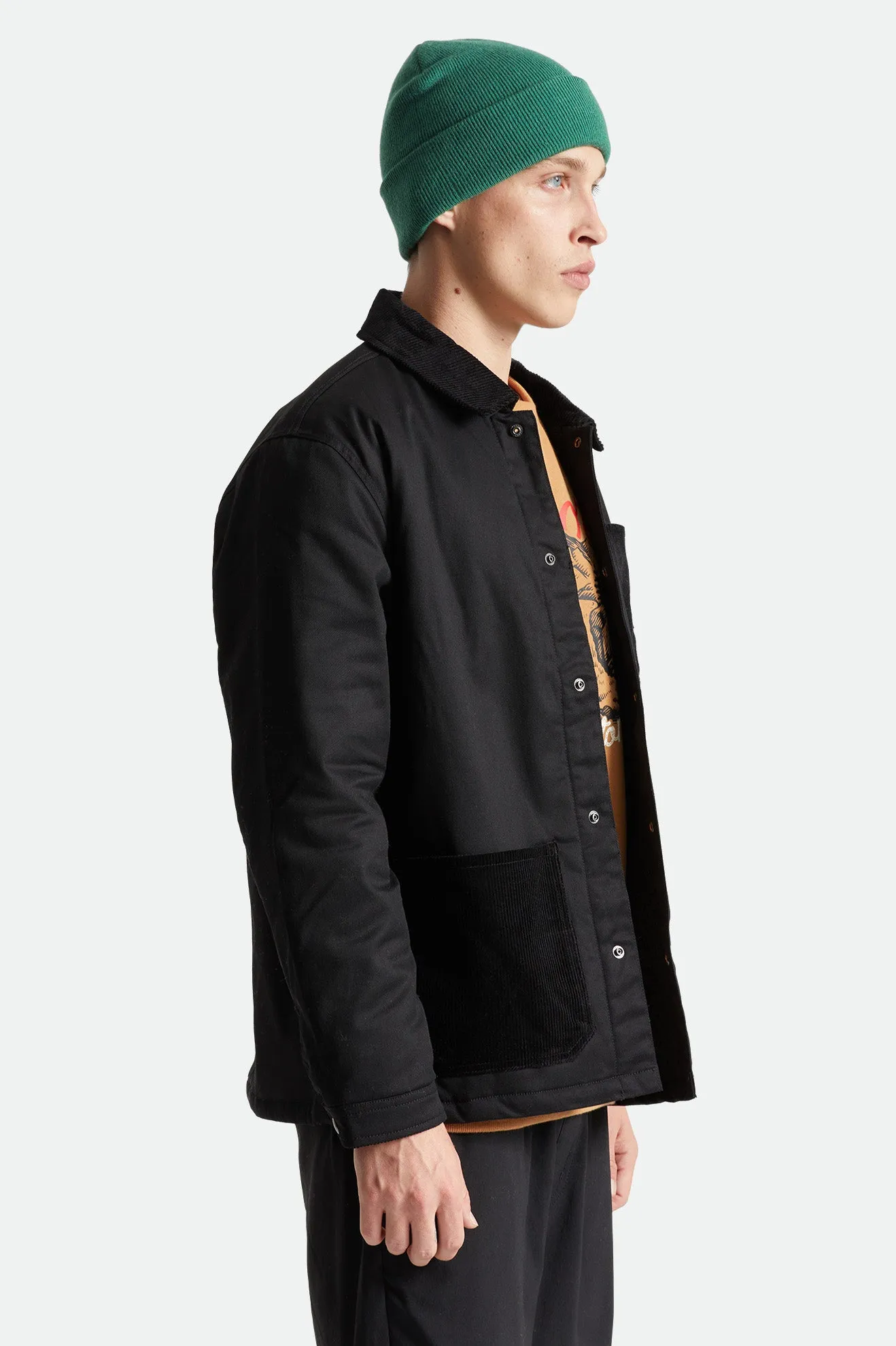 Survey Utility Lined Chore Coat - Black