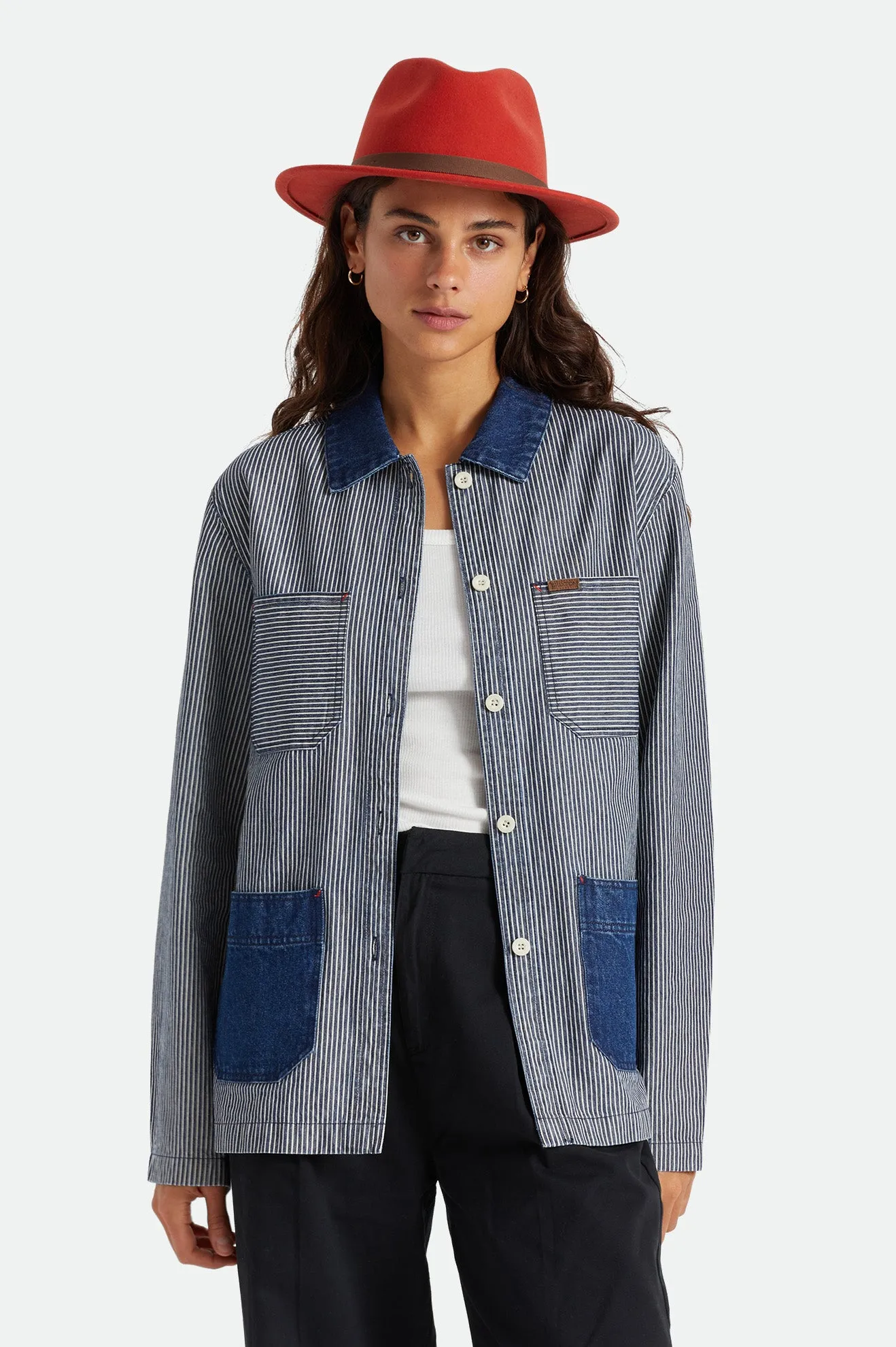 Survey Women's Chore Coat - Railroad Stripe