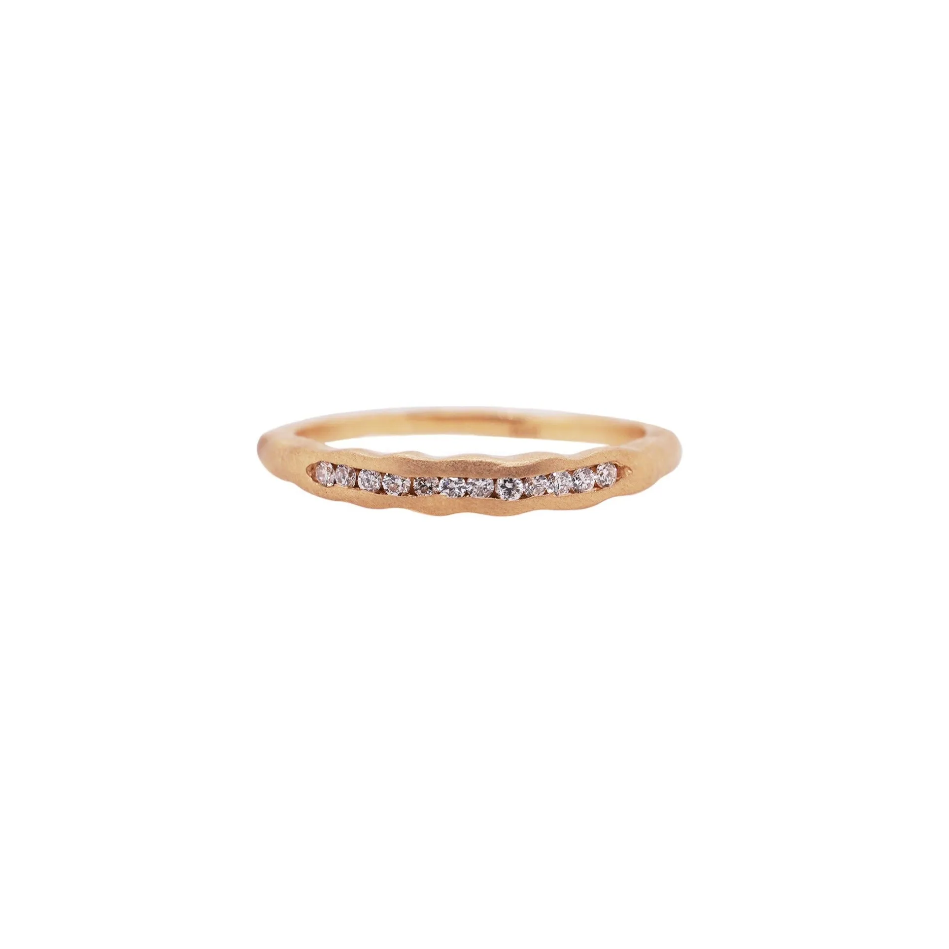 Tidal Diamond Wedding Band