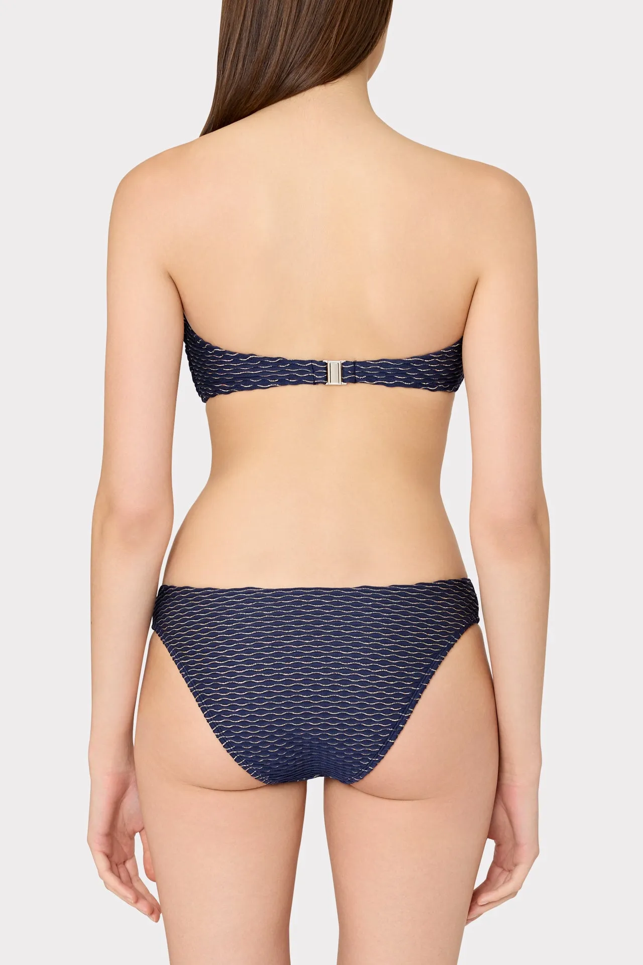 Verone Texture Waves Bandeau Top