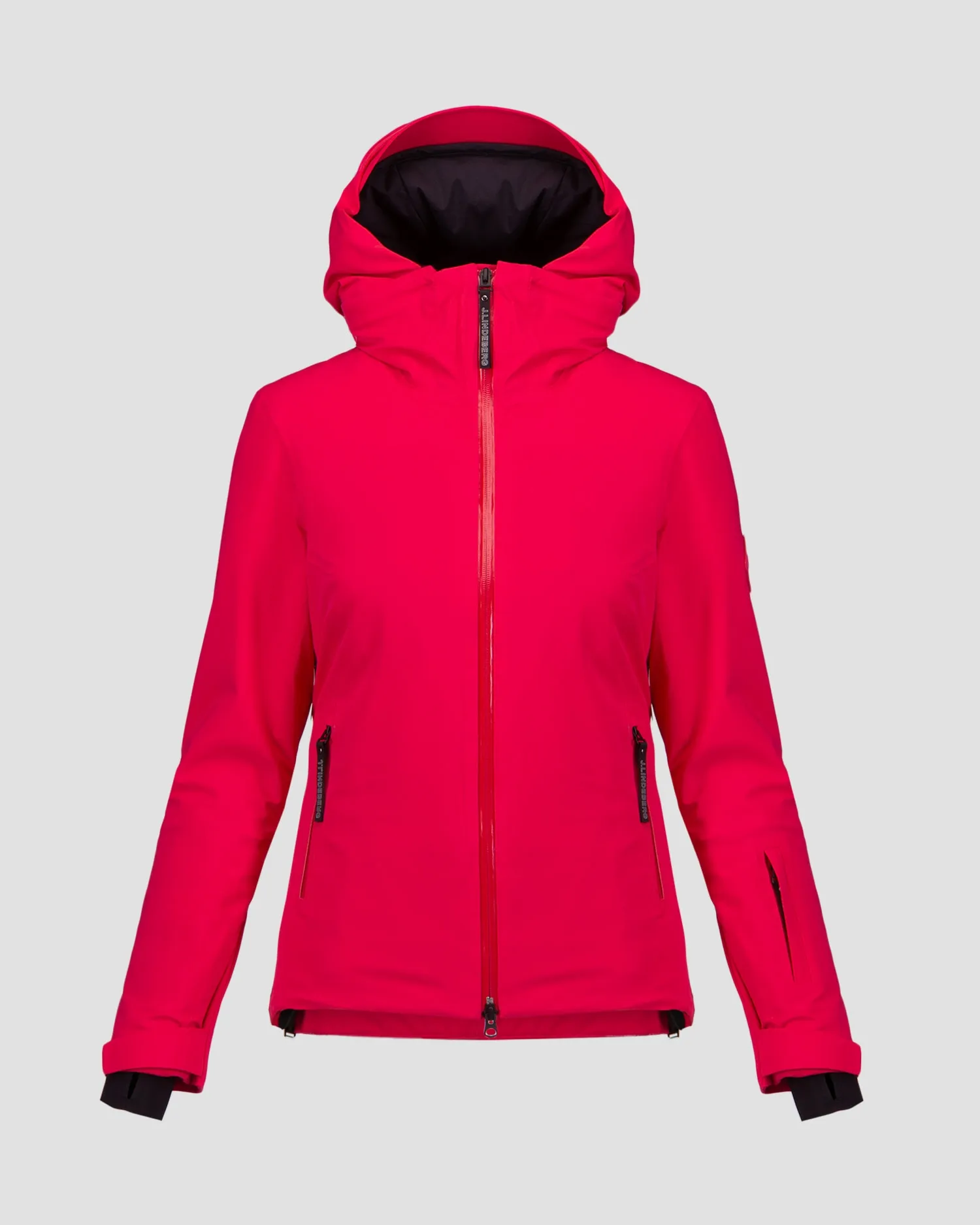 Women's red ski jacket J.Lindeberg Halo SWOW09032-g064