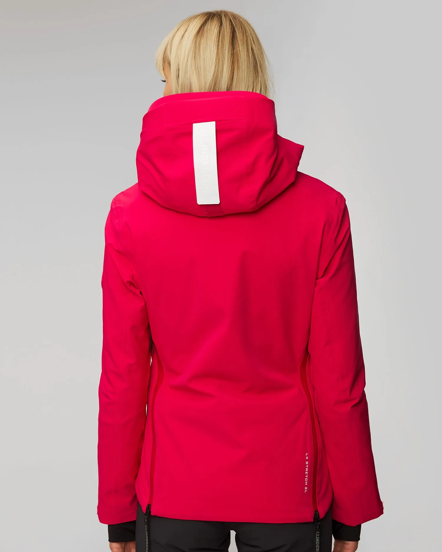 Women's red ski jacket J.Lindeberg Halo SWOW09032-g064