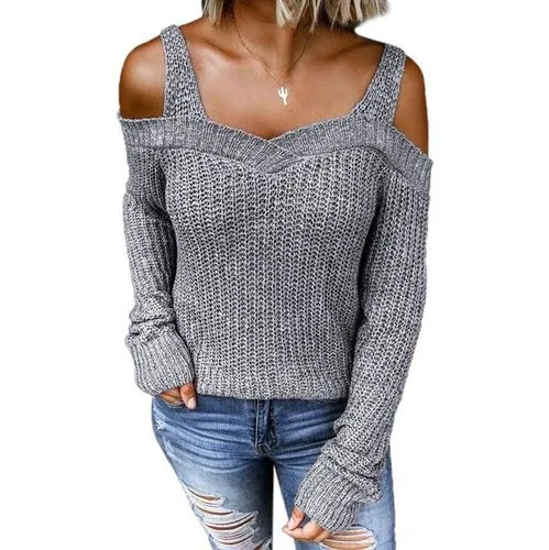 Women's Sweater Long Sleeve Sweaters & Cardigans Casual Solid Color