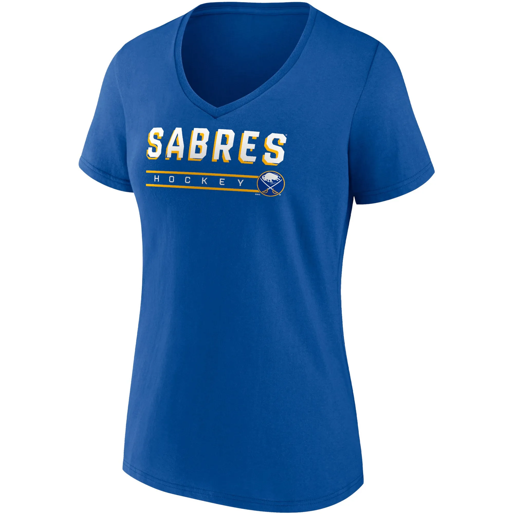 Women's Buffalo Sabres Fanatics Royal/Heathered Gray 2-Pack V-Neck T-Shirt Set