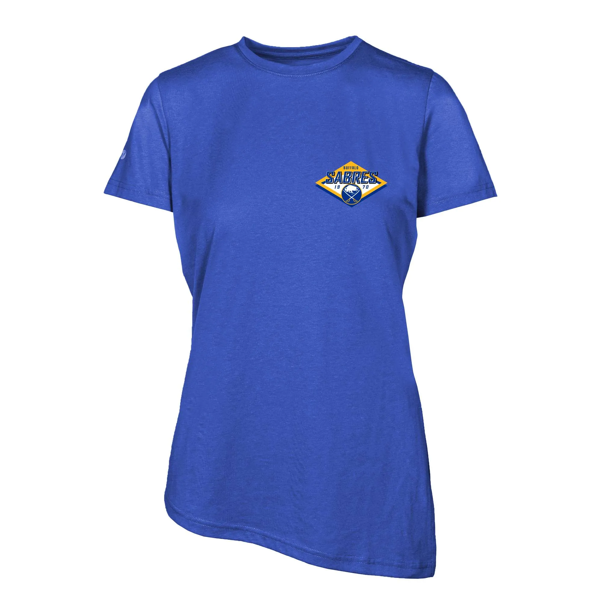 Women's Buffalo Sabres Levelwear Royal Birch Club Patch 2.0 T-Shirt