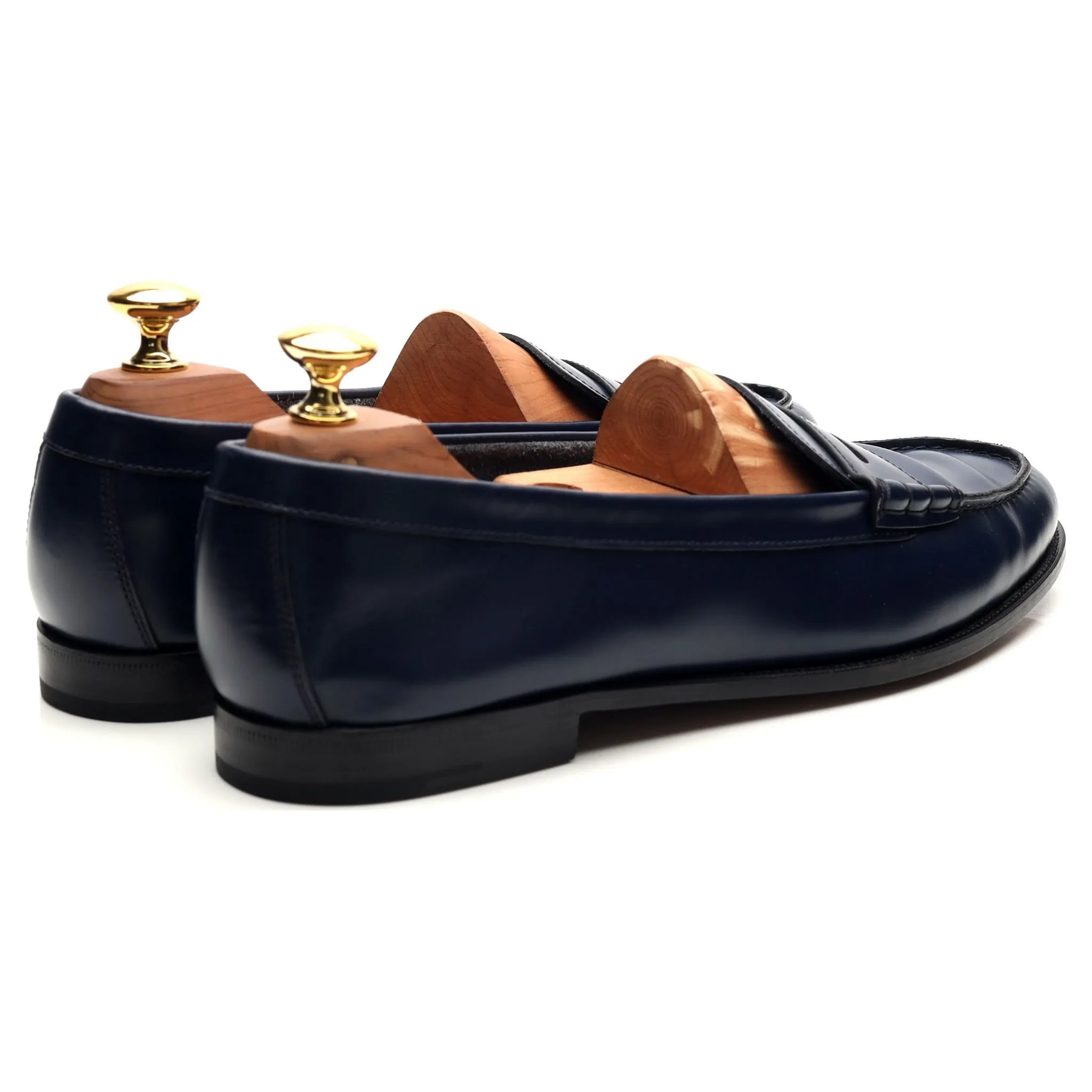 Women's 'Kara 2' Blue Leather Loafers UK 8 EU 41