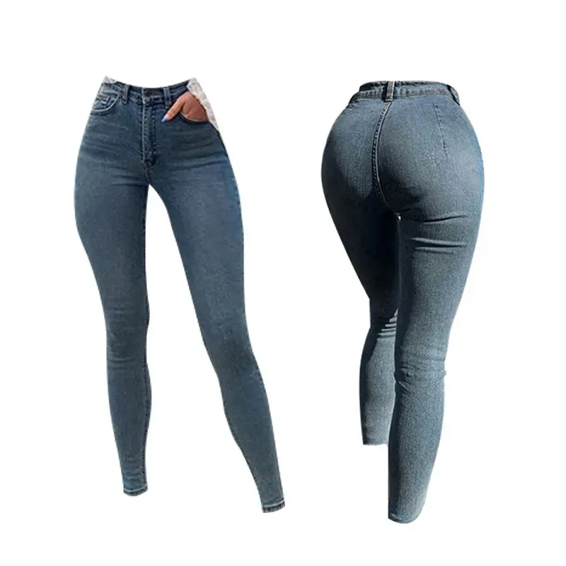 Women's Vintage Sexy Push-Up Stretchy High Waist Skinny Trousers